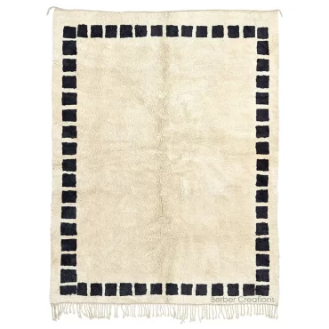 Beni Wool Rug Black and White – TISUR