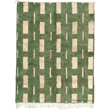 Green Moroccan Beni Wool Rug – TAMZWARUT