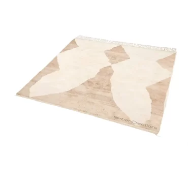 Handwoven Beni Wool Rug Beige and White – TIFLIWIN