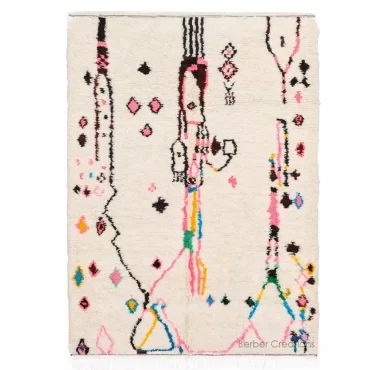 Moroccan Azilal Berber Rug Boho Style TAFASKA