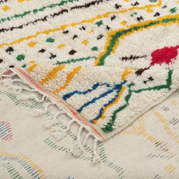 Moroccan Azilal Wool Rug Boho Style – TISURAY