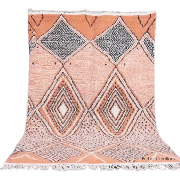 Shag Moroccan Rug Peach