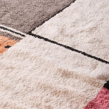 Shag Pink Moroccan Rug