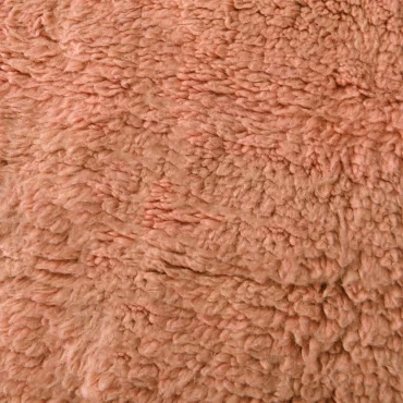 Solid Beni Ourain Shag Rug Peach