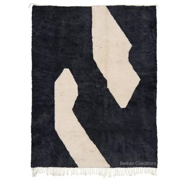 Black Moroccan Beni Rug – HILARA