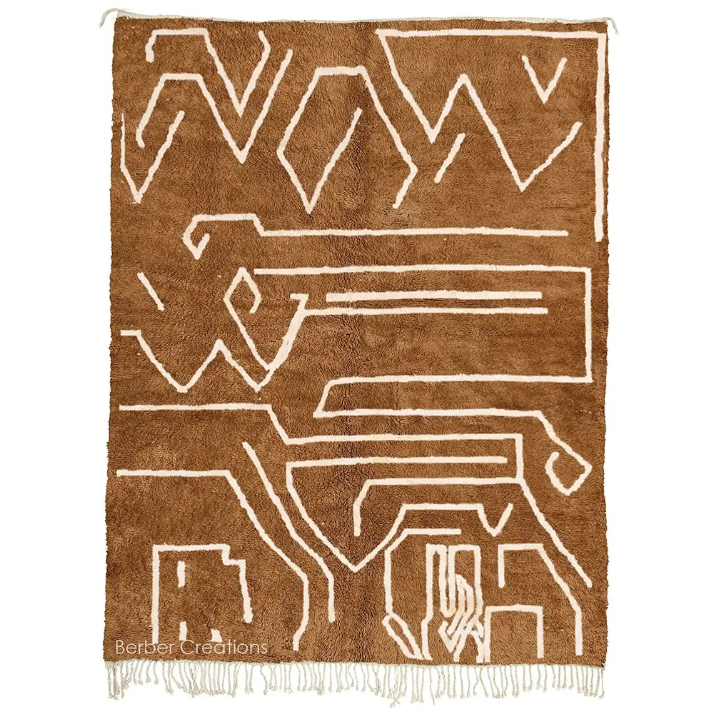 Brown moroccan berber rug - TAFROUAT 1
