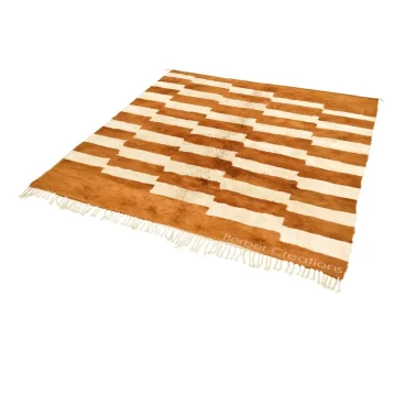 Moroccan Berber Wool Rug Orange – DALYA