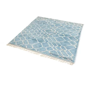 Moroccan Beni Rug Light Blue – TANGIER