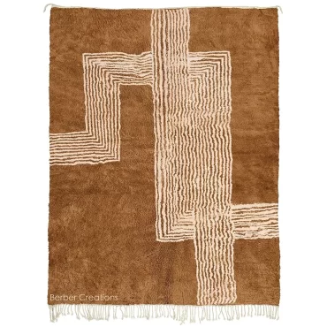 Moroccan Beni Wool Rug Brown – AMZIZ