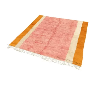 Moroccan Wool Rug Orange and Pink – MOGADOR