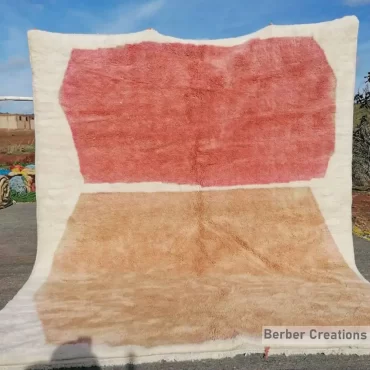 Moroccan Abstract Berber Rug Pink and Peach – DIJA