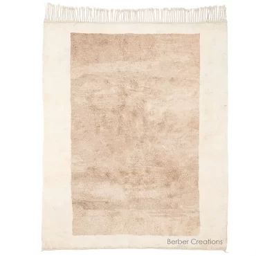 Beni Ourain Wool Rug Beige and White – BATHA