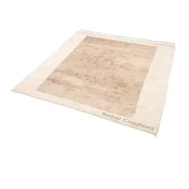 Beni Ourain Wool Rug Beige and White – BATHA