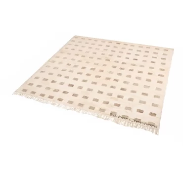 Moroccan Berber Rug Beige and White – OUDAD