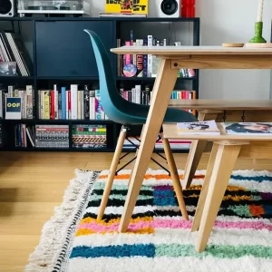 moroccan berber rug dinning room