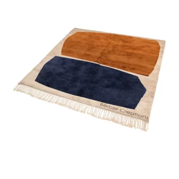 Moroccan Berber Rug Rust Orange and Blue – OURIKA