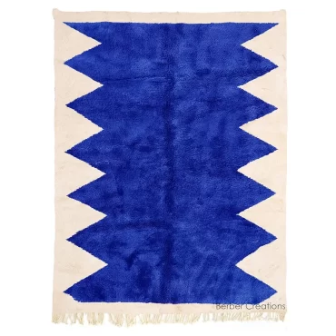 Moroccan Rug Blue and White – TINGHIR