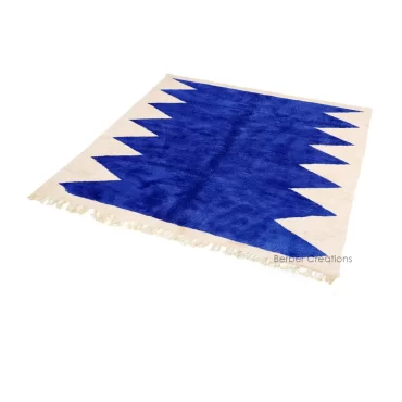Moroccan Rug Blue and White – TINGHIR