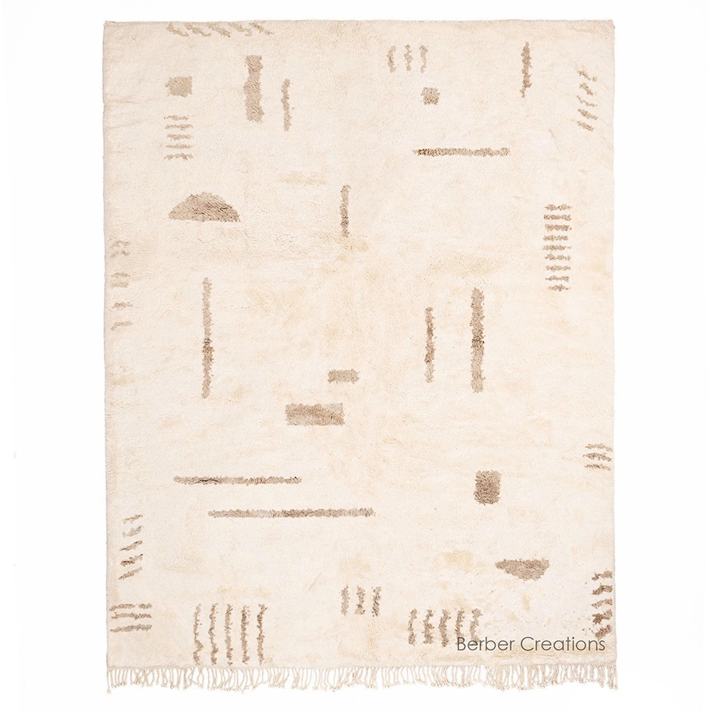 moroccan neutral berber rug RT0012