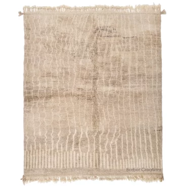 Moroccan Beni Ourain Rug Beige PU0004