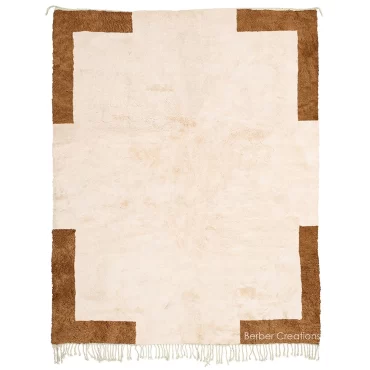 Moroccan Berber Rug Brown and White – RT0022