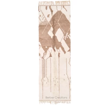 Moroccan Runner Rug Beige – RR0014