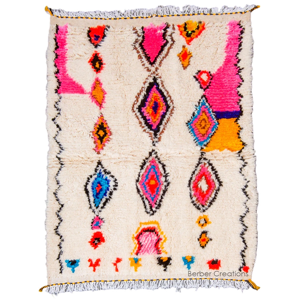 moroccan azilal berber rug pink