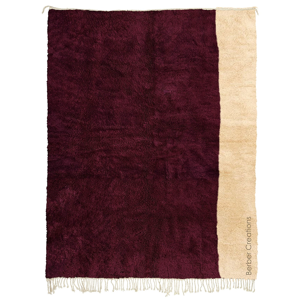 moroccan beni rug burnt red 1