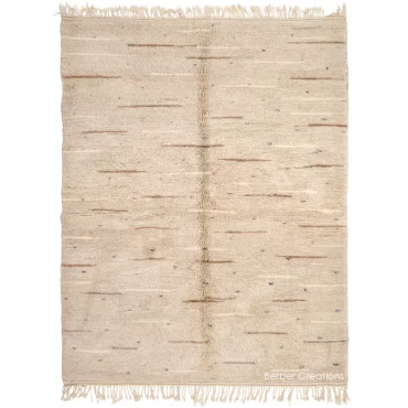Moroccan Berber Wool Rug Beige HR0023