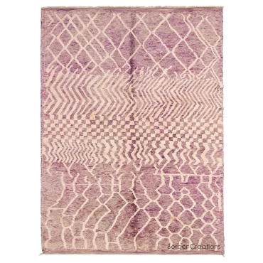 Moroccan Purple Wool Rug RT0015