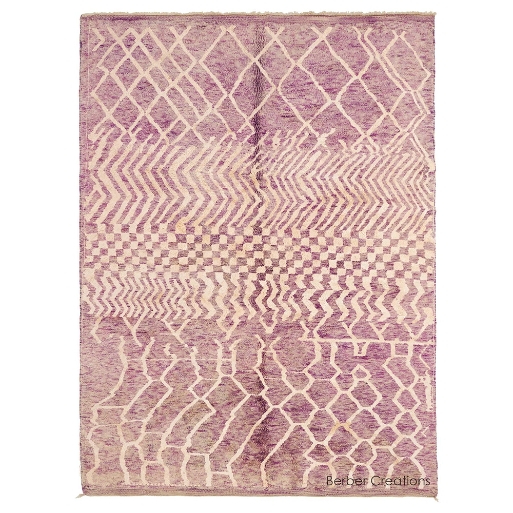 moroccan purple wool rug