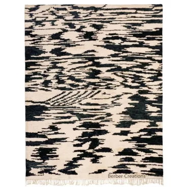 Moroccan Beni Rug Black and White – SUHA