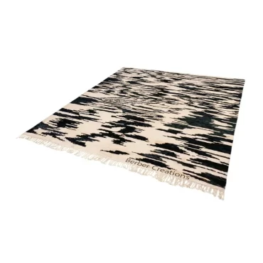 Moroccan Beni Rug Black and White – SUHA