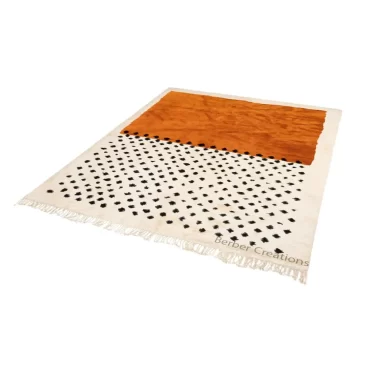 Abstract Moroccan Beni Rug Orange – RAHAF