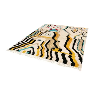 Abstract Moroccan Berber Rug – AZIZA