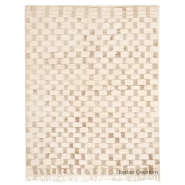 Beige Moroccan Beni Rug – QAMAR