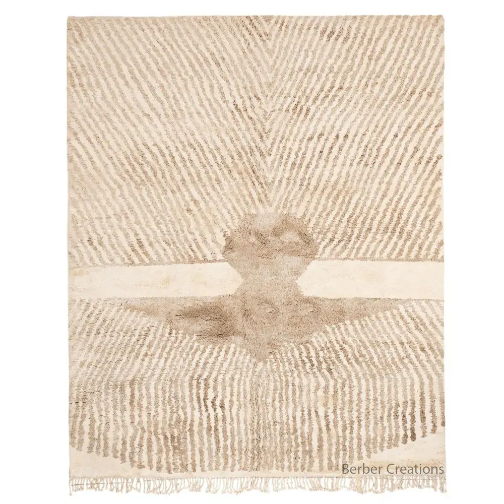 beige moroccan berber rug - Warda