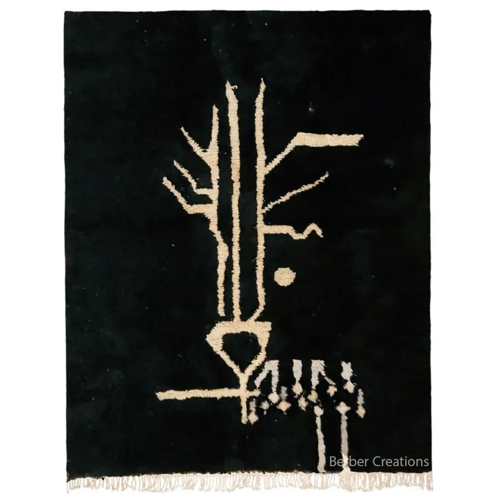 black moroccan beni rug - Ruwayda