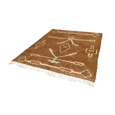 Brown Berber Wool Rug – SAMAH