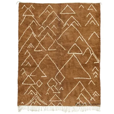 Brown Moroccan Wool Rug – SHAMS