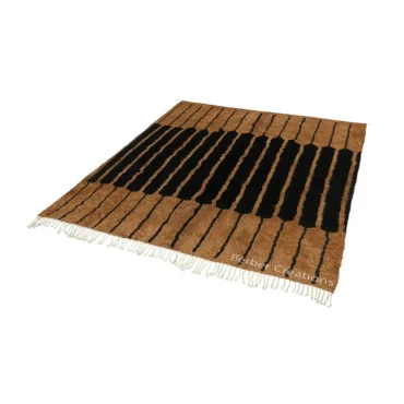 Handmade Beni Rug Brown and Black – MAHA