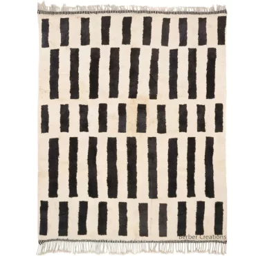 Handmade Moroccan Berber Rug Black and White – LULWA