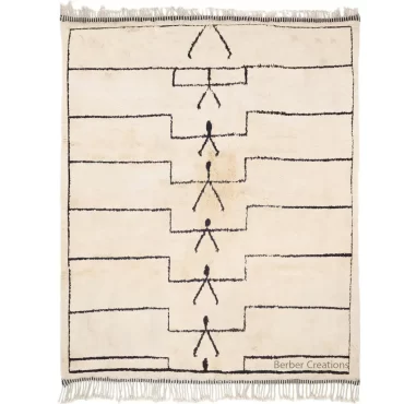 Handmade Moroccan Berber Rug Black and White – RANYA