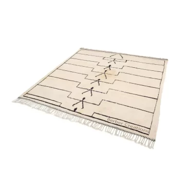 Handmade Moroccan Berber Rug Black and White – RANYA