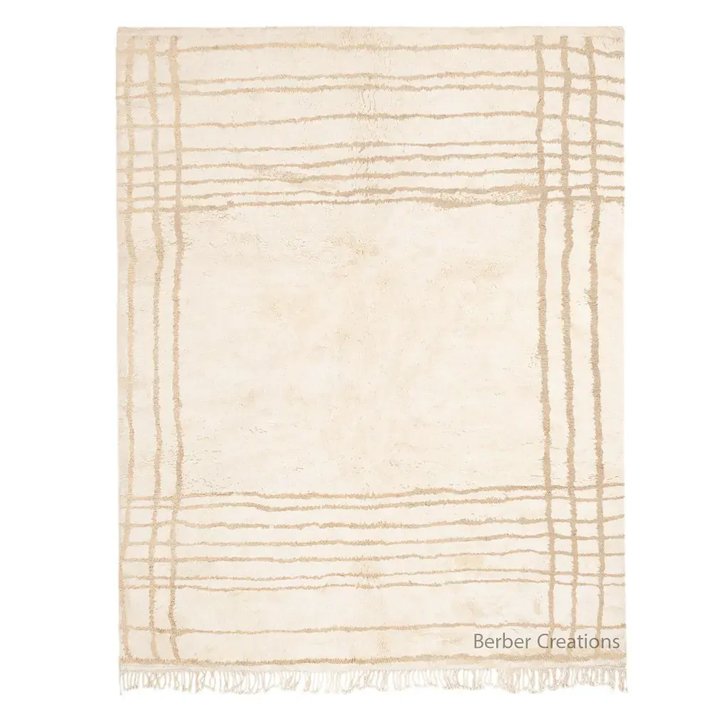 minimalist Moroccan berber rug - Ruba