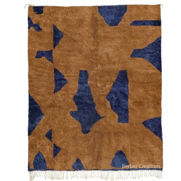 Moroccan Berber Rug Brown and Blue – JUMANA