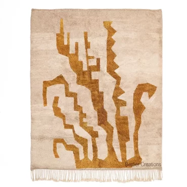 Authentic Moroccan Berber Rug | ‘Zayan’ Golden River Design