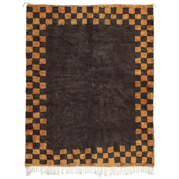 The “Atlas Check” Authentic Checkered Moroccan Rug