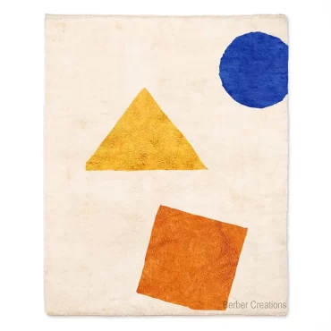 Bauhaus Beni Ourain Rug | Hand-Knotted Wool – LOKI