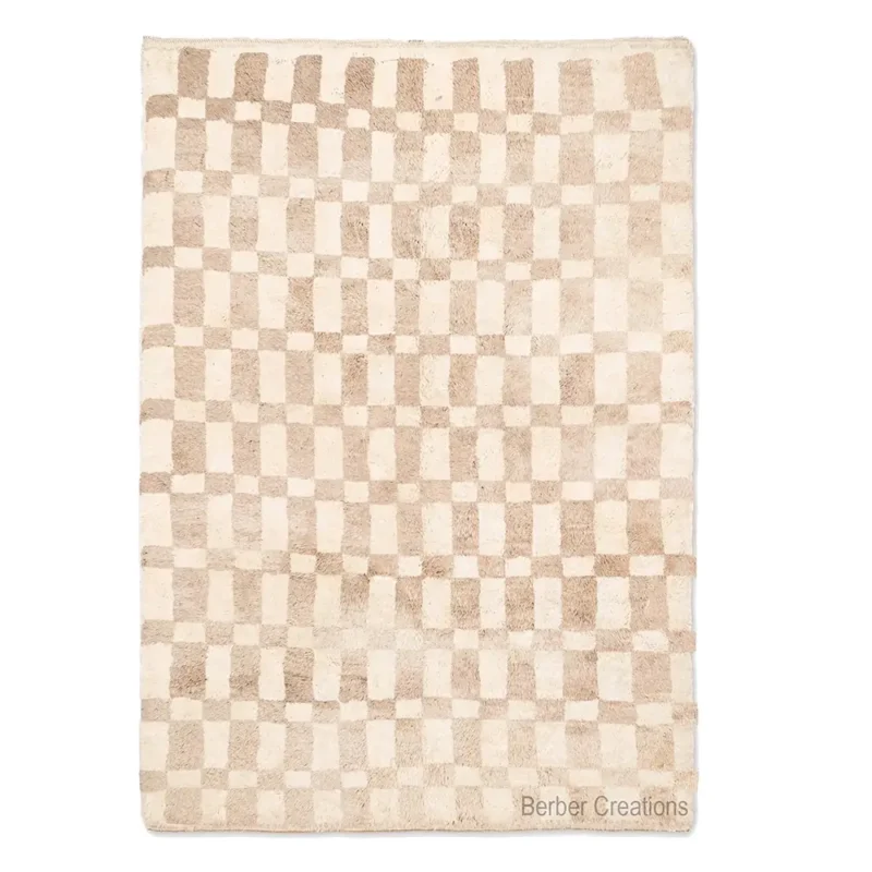 Wool Checkered Rug The
